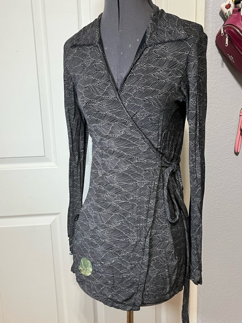 Skunkfunk Black and White Wrap Dress